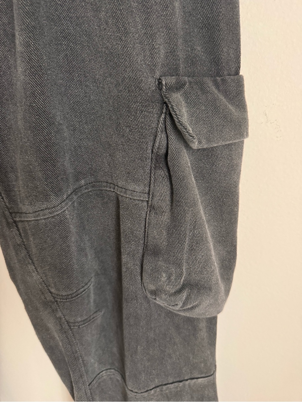 Manière De Voir Washed Black Cargo Utility Jogger Pants Streetwear Size M - Picture 10 of 16